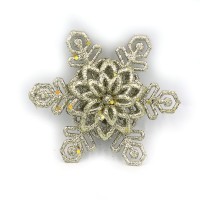 Ялинкова прикраса «Сніжинка» пластикова