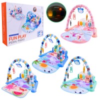 Килимок для малюків 55х64 см з брязкальцями, органчиком з великими клавішами, у коробці 47х35х7,8 см