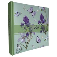 Фотоальбом «Violet Spring» на 200 фото 10х15см з паперовими аркушами та обкладинкою з ламінованого картону 22х22 см