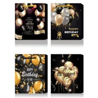 Пакет паперовий 31х42х12 см з тиснення фольгою, в асортименті, ТМ Buromax