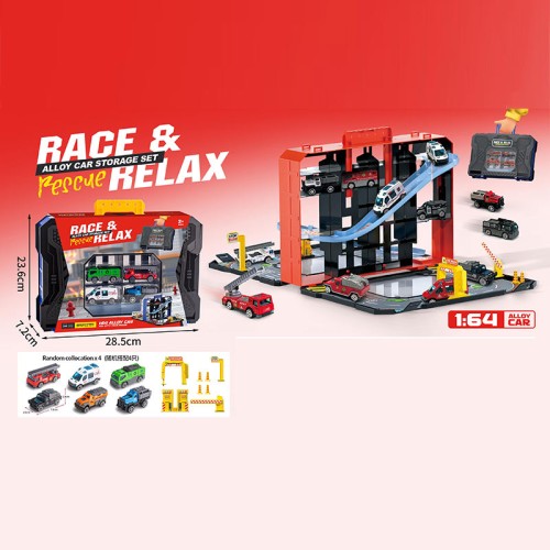 Паркінг з металевими машинками, у валізці 28,5х23,6х7,2 см