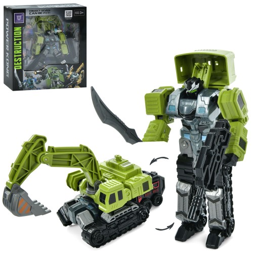 Трансформер-робот 17 см, у коробці 23х26х8 см