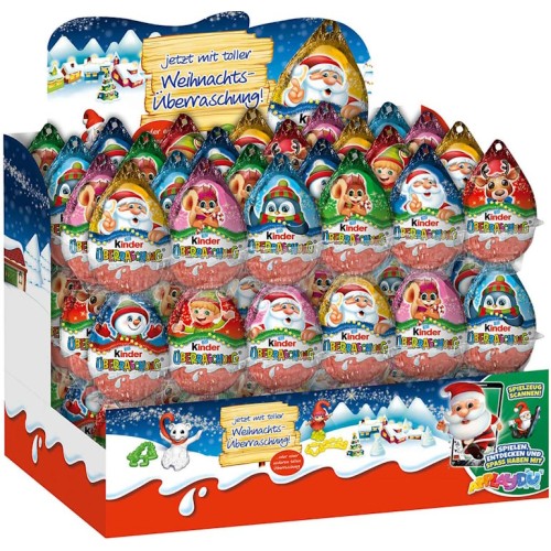 Яйце шоколадне «Кіндер. Новорічний» 20 г з сюрпризом