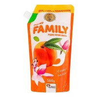 Мило рідке «Магнолія та персик» 560 мл дойпак, ТМ For my FAMILY