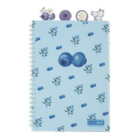 Зошит з роздільниками «ARABESKI» А5 на 80 аркушів у клітинку на спіалі збоку з пластиковою обкладинкою, TM Buromax