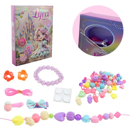 Набір аксесуарів для дівчаток, у коробка 20х4х25 см