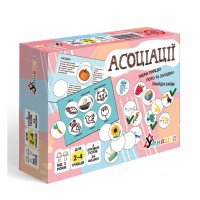 Лото «Асоціації»: 8 двосторонніх полів та 84 фішки, у коробці 20х15х5 см, ТМ Умняшка