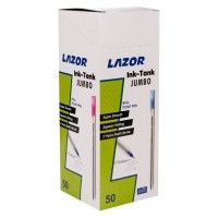 Ручка «LAZOR Ink Tank-Jumbo» кульково-масляна чорна 0,6 мм, ТМ LINC