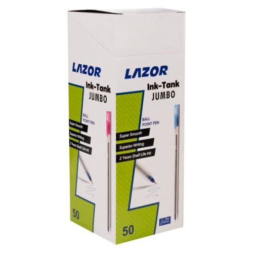 Ручка «LAZOR Ink Tank-Jumbo» кульково-масляна синя 0,6 мм, ТМ LINC