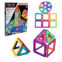 Конструктор магнітний на 12 деталей, в асортименті, у коробці 21,3х2,2х28 см