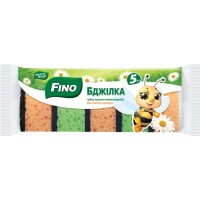 Губки кухонні «Бджілка» 5+1 шт, ТМ Fino