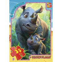 Пазли «Тварини з усього світу» на 35 елементів, ТМ G-Toys