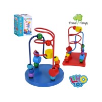 Лабіринт на дроті 16 см дерев'яний, в асортименті, у коробці 13х18х13 см