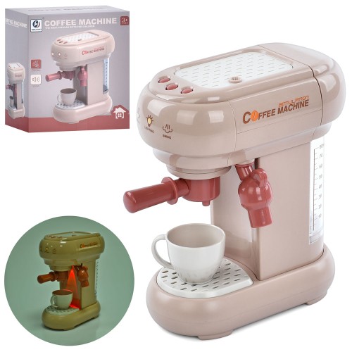 Кавоварка 16х18х9 см зі звуком, світлом та водою, на батарейці, у коробці 17,5х19,5х9,5 см