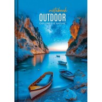 Канцелярська книга «NATURE» А4 на 192 аркуші у клітинку з твердою палітуркою та ламінованою обкладинкою, в асортименті, ТМ Рюкзачок