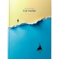 Блокнот «TO BE TOGETHER» А5 на 176 аркушів у клітинку з ламінованою обкладинкою, в асортименті, ТМ Рюкзачок