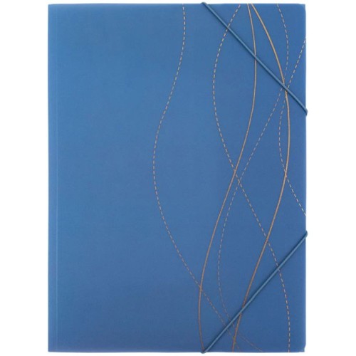 Папка на гумках «Waves-2» А4+ пластикова, ТМ Axent