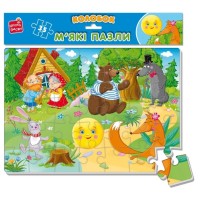 М'які пазли «Малюк зможе. Колобок» А4 на 35 елементів, ТМ Vladi Toys