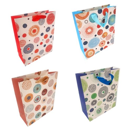 Пакет паперовий 30х40х12 см, в асортименті, TM Leader