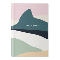 Блокнот А5 на 192 аркуші у клітинку з твердою ламінованою обкладинкою, №4451-8, в асортименті, ТМ Brisk