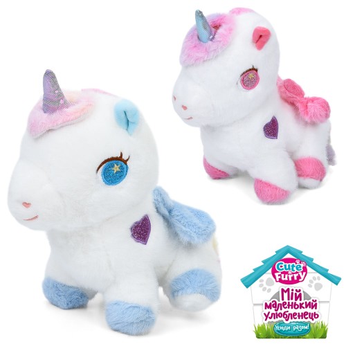 М'яка іграшка «Єдиноріг» 26х25х13 см, в асортименті