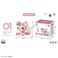 Конструктор »Кицька» на 551 деталь, у коробці 11,5х4,5х16 см