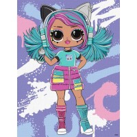 Картина за номерами «Tweens LOL Skate Dance Emma Emo» 30х40 см, ТМ Ідейка