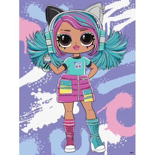 Картина за номерами «Tweens LOL Skate Dance Emma Emo» 30х40 см, ТМ Ідейка
