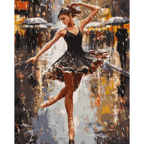 Картина за номерами «Грація дощу» 40х50 см, ТМ Ідейка