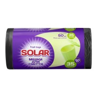 Пакети для сміття на 35 л по 50 шт, ТМ «Solar»