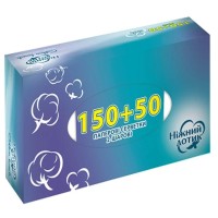 Серветки косметичні «Ніжний дотик» 2-шарові 200 шт в упаковці