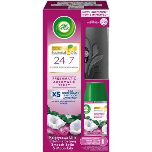 Освіжувач повітря автоматичний «Ніжність шовку та лілій» стартовий набір 250 мл, AIRWICK Fmatik