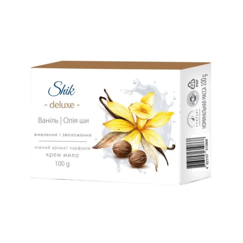 Крем-мило «Ваніль та олія Ші» з біодобавками 100 г, ТМ Shik