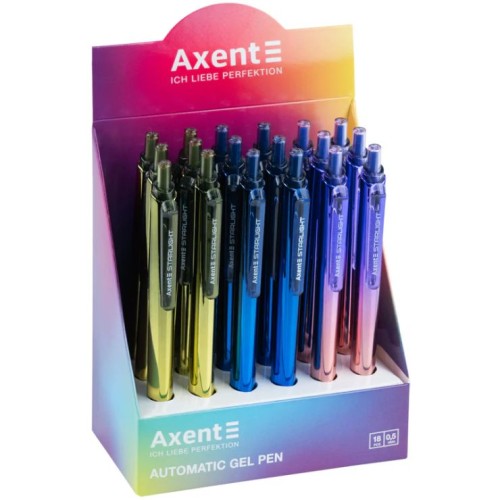 Ручка «Starlight» гелева автоматична синя, ТМ Axent