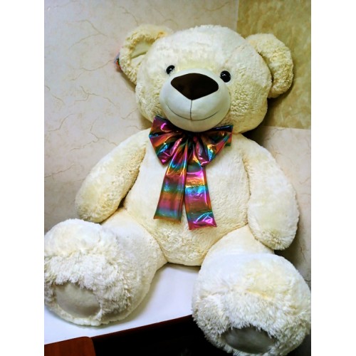 М`яка іграшка «Ведмедик Бублик 4» 150 см, світла, ПП Копиця