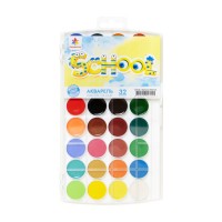 Фарби акварельні на 32 кольори, пластик, Творчість
