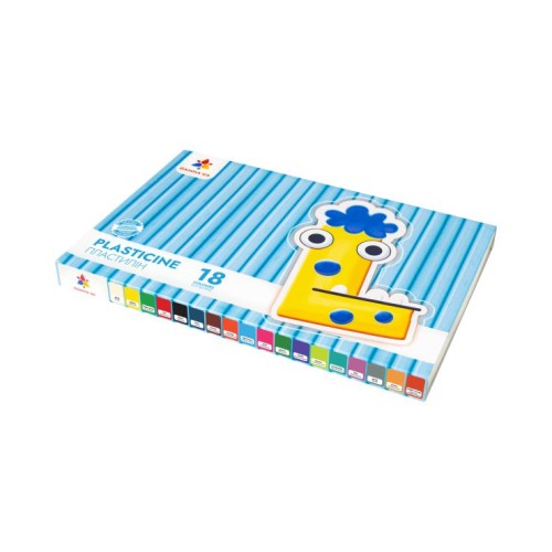 Пластилін на 18 кольорів по 12 г зі стеком, GAMMA'UA