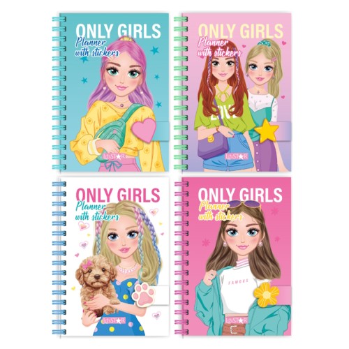 Анкета друзів для дівчаток «Only Girls Planner» 11,5х17 см на 66 аркушів, в асортименті, ТМ Апельсин