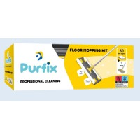 Набір для прибирання підлоги: вологі серветки та швабра, ТМ Purfix