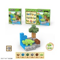 Конструктор магнітний «Країна іграшок.Крокодил» на 43 деталі, у коробці 15,5х4,4х19,5 см