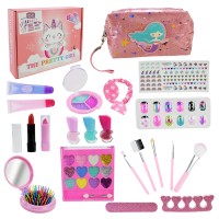 Дитяча косметика: косметичка з лаками, тінями, помадою та аксесуарами, у коробці 21,3х15,6х15,8 см