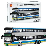 Конструктор «Міська серія. Двоповерховий автобус» 32,8 см на 491 деталь, у коробці 40х25х8,5 см