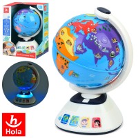 Глобус 30 см навчальний сенсорний з музикою, світлом та англійською озвучкою, 2 режимами гучності, на батарейках, у коробці 25,5х34,5х21,5 см.