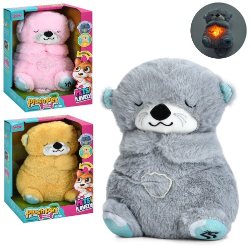 Нічник «Видра» 24 см музичний зі світлом та рухомими деталями, на батарейці, в асортименті, у коробці 20-27х15,5 см.