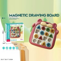 Магнітна дошка «Логіка» з вправами для тактильного та інтелектуального розвитку, у коробці 20х20х3 см