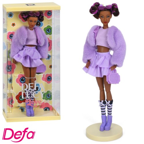 Лялька «DEFA» 29 см шарнірна з сумкою та підставкою, у коробці 16х33х6,5 см