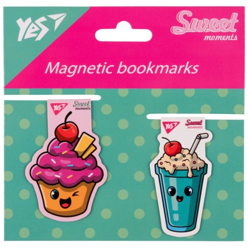 Набір закладинок «Солодкий кремовий торт» магнітних з 2 шт, ТМ Yes
