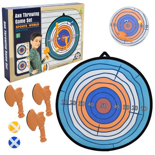 Дартс 56 см, 2 м'ячі та 3 сокири по 16 см, у коробці 26,5х4х21 см