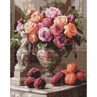 Набір з алмазною мозаїкою «Вишукані троянди» 40х50 см, ТМ Ідейка
