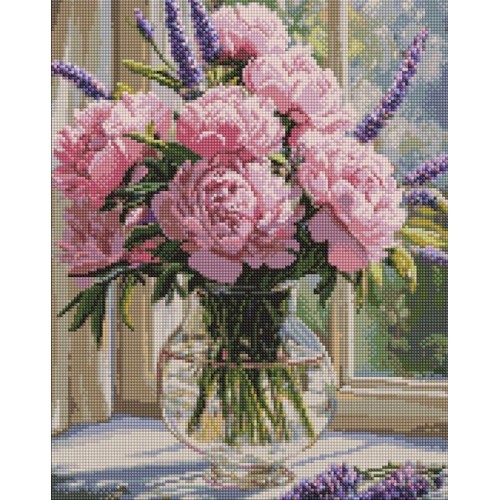 Набір з алмазною мозаїкою «Нюдова ніжність у вазі» 40х50 см, ТМ Ідейка